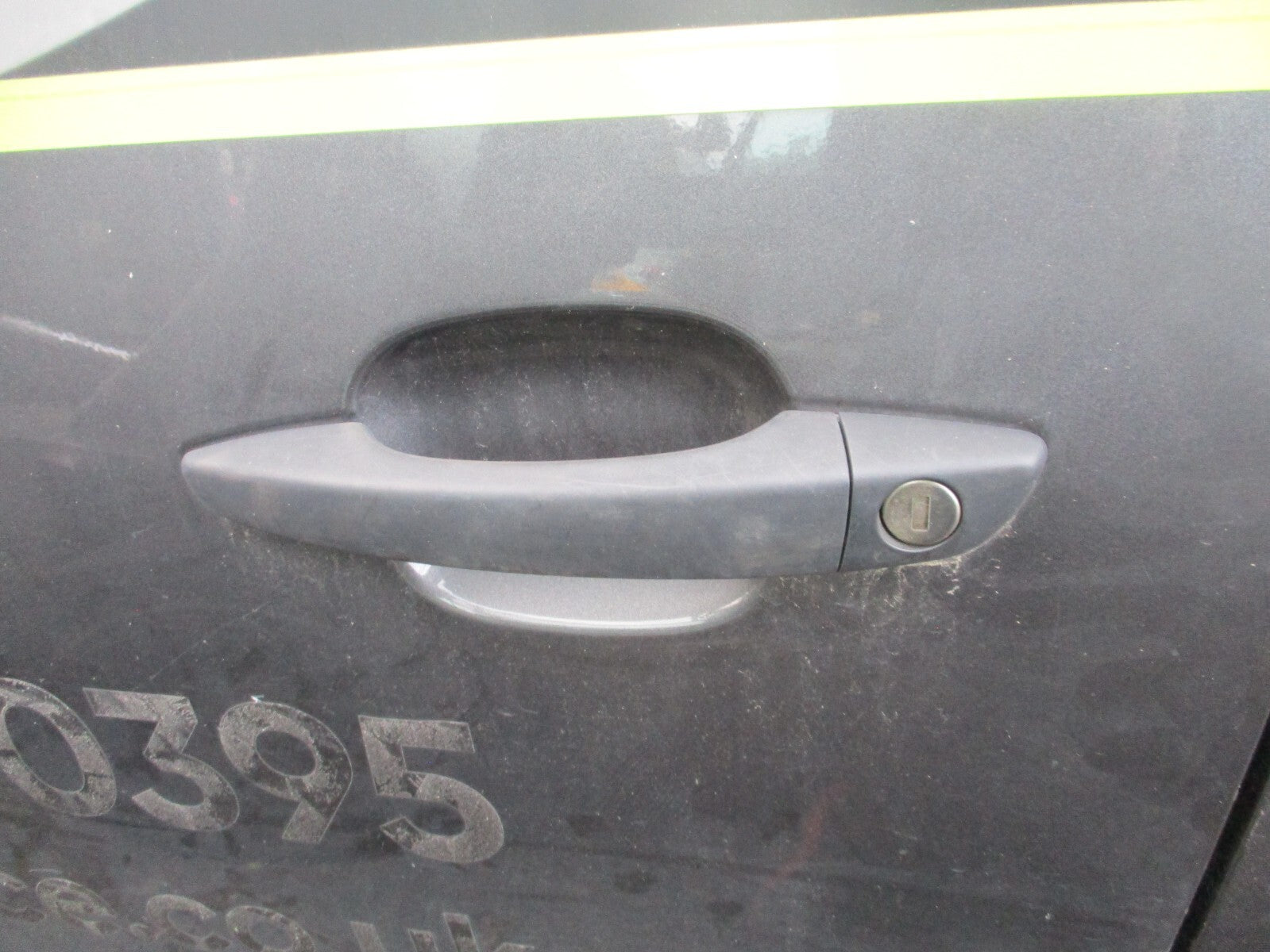 PEUGEOT PARTNER MK3 2022 PASSENGER SIDE FRONT EXTERIOR DOOR HANDLE BLACK PLASTIC