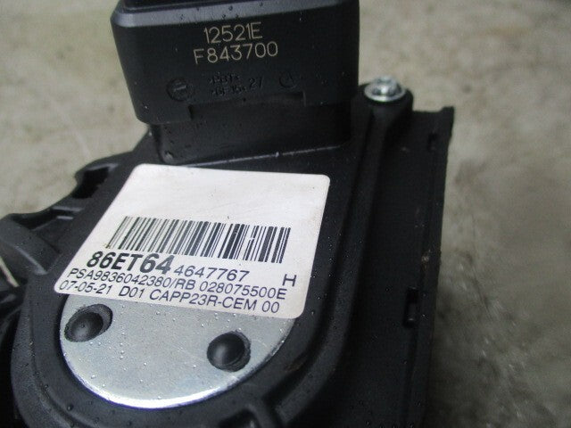 2021 CITROEN BERLINGO THROTTLE PEDAL 86ET644647767