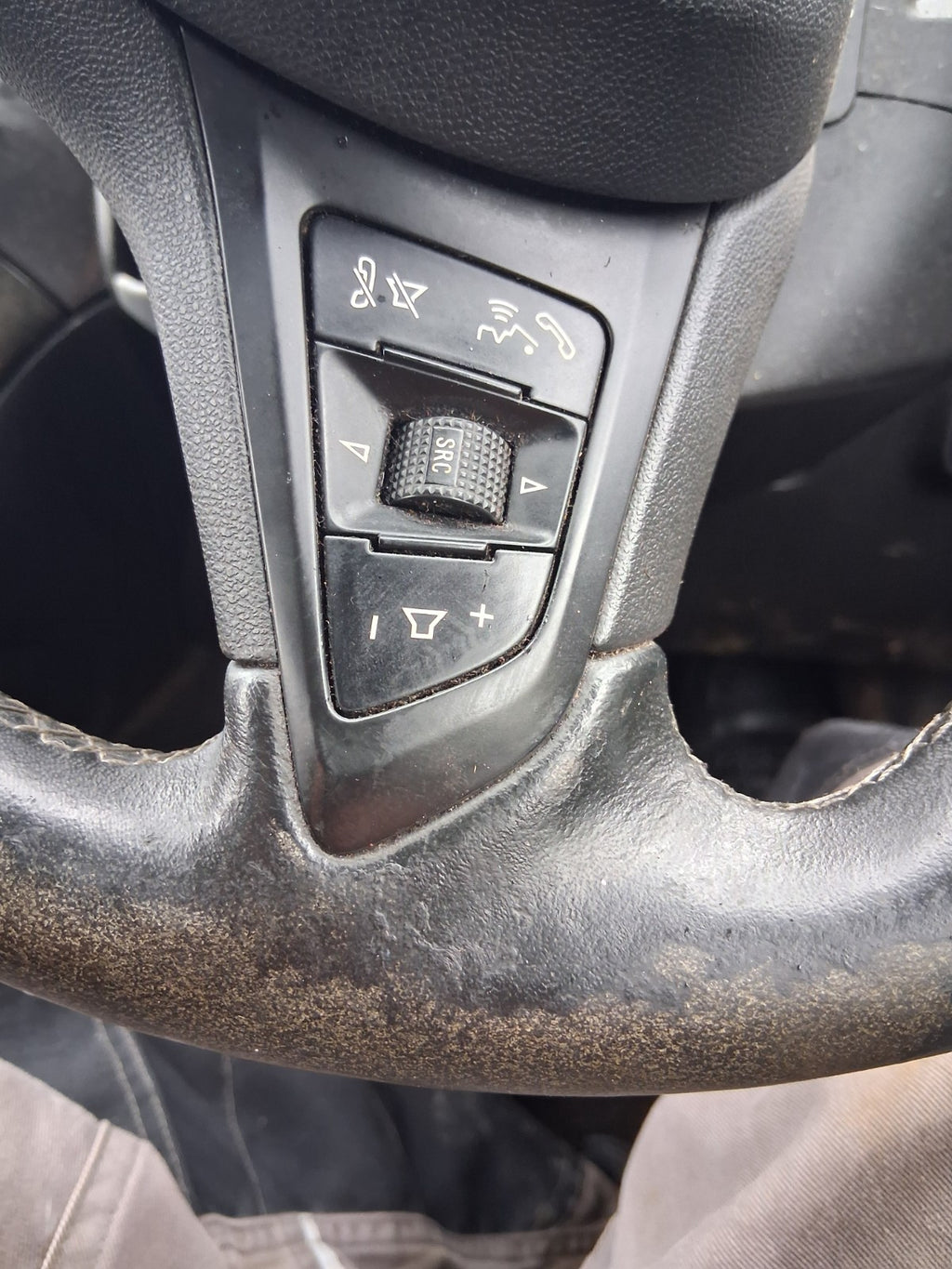 2017 VAUXHALL CORSA E MULTIFUNCTIONAL STEERING WHEEL WITHOUT AIRBAG