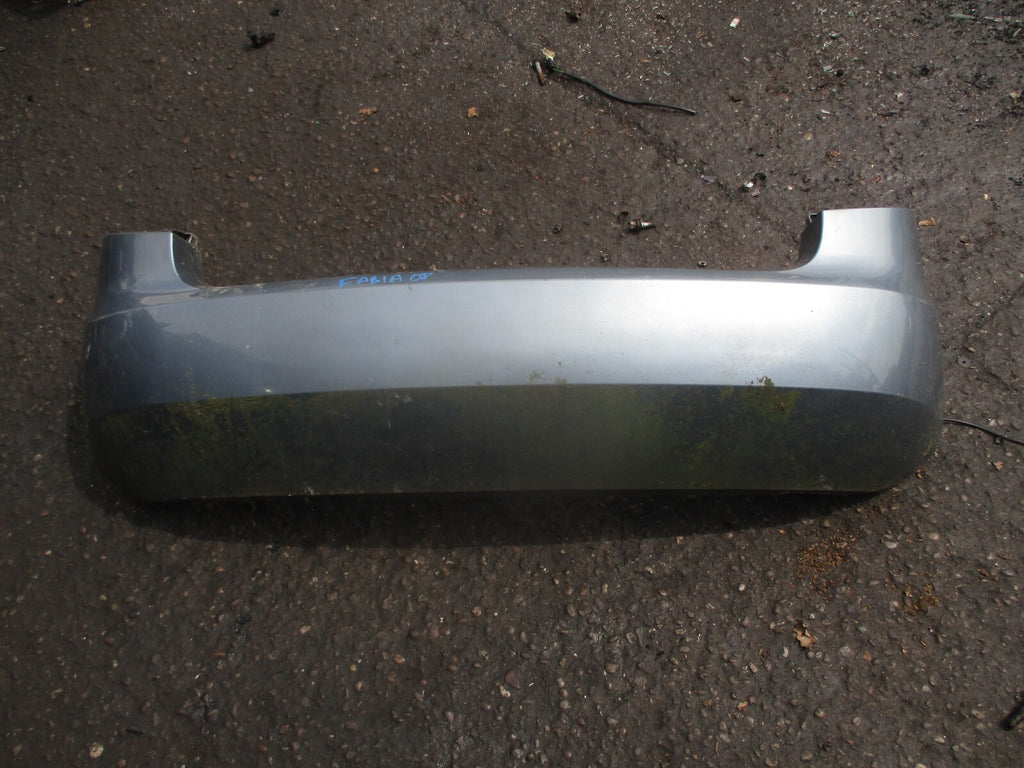 2008 SKODA FABIA 5J COMPLETE REAR BUMPER DENIM BLUE