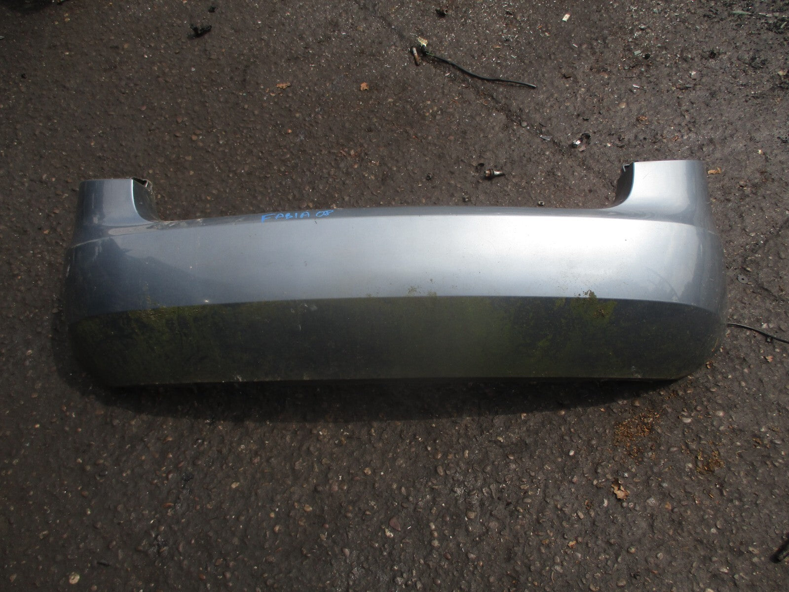 2008 SKODA FABIA 5J COMPLETE REAR BUMPER DENIM BLUE