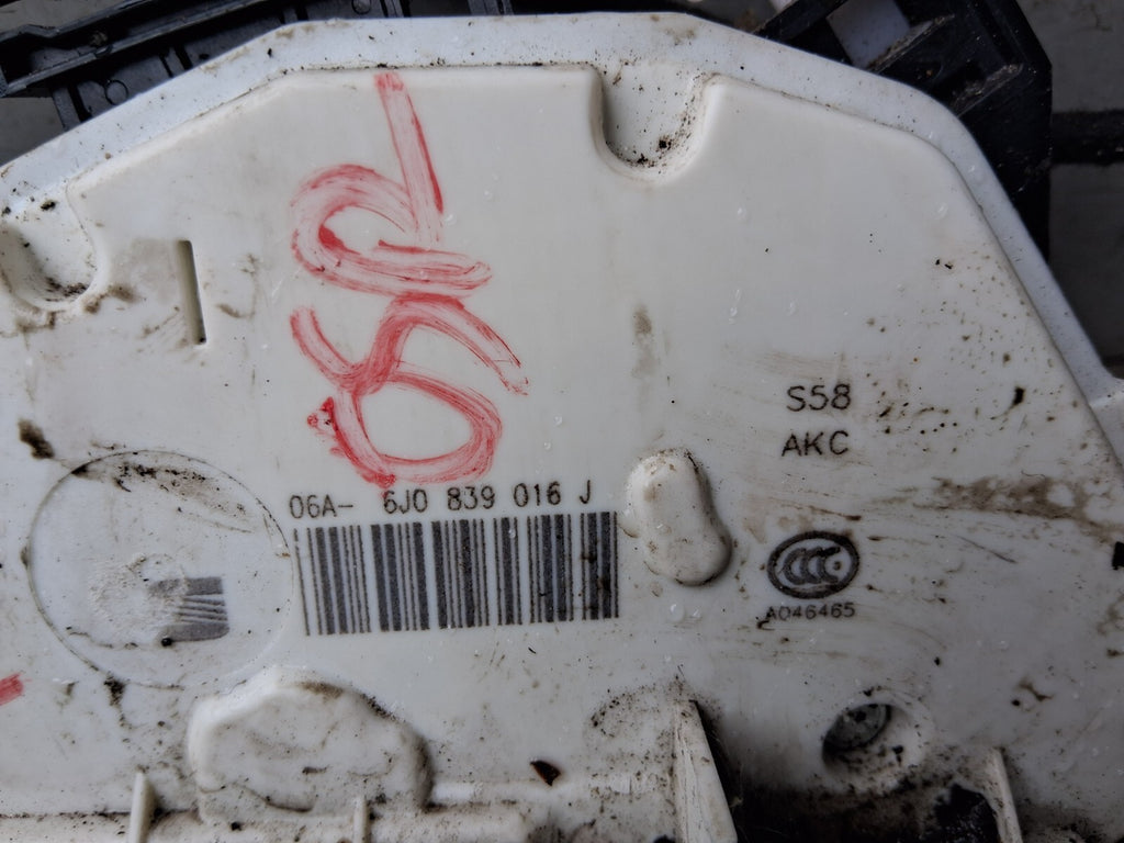 2014 SEAT IBIZA MK4 OSR DRIVER SIDE REAR RIGHT DOOR LOCK MECHANISM 6J0839016