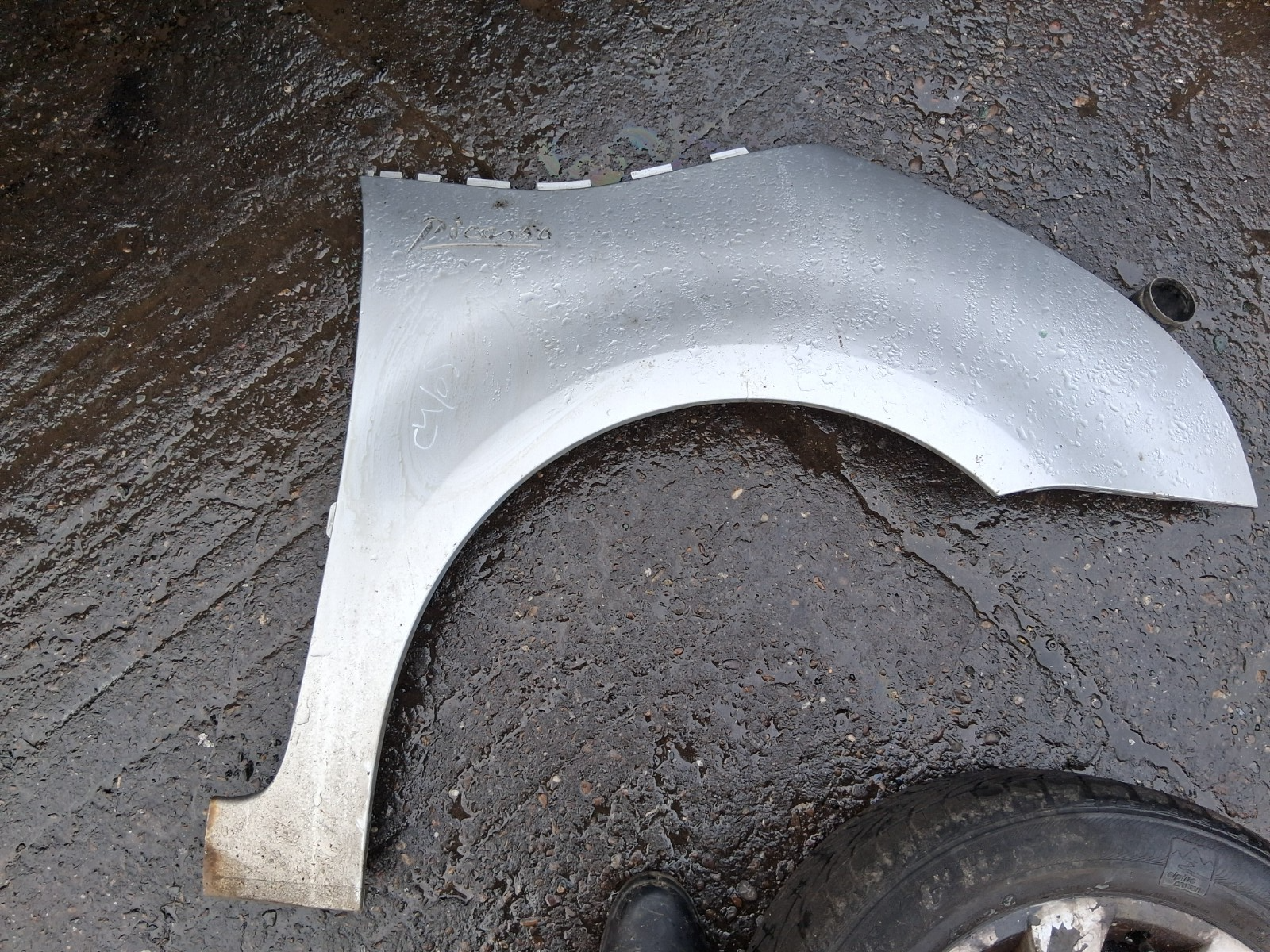 2008 CITROEN C4 PICASSO OSF DRIVER SIDE FRONT RIGHT WING PANEL SILVER