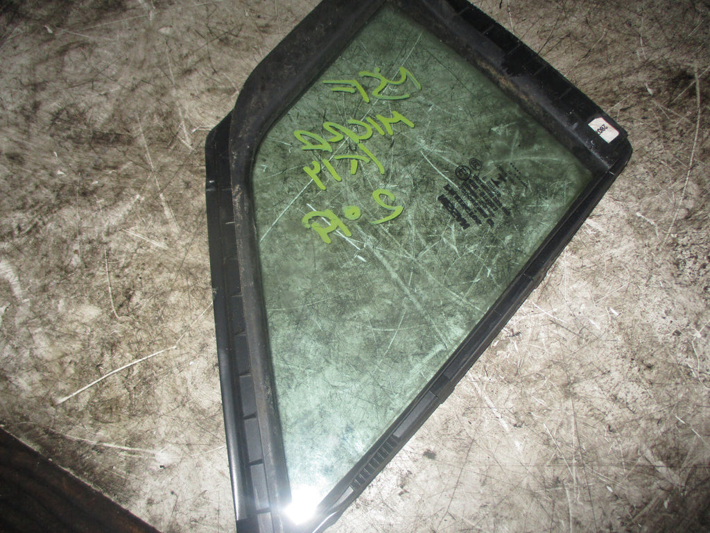 NISSAN MICRA 2019 NSF PASSENGER SIDE FONT QUARTER GLASS