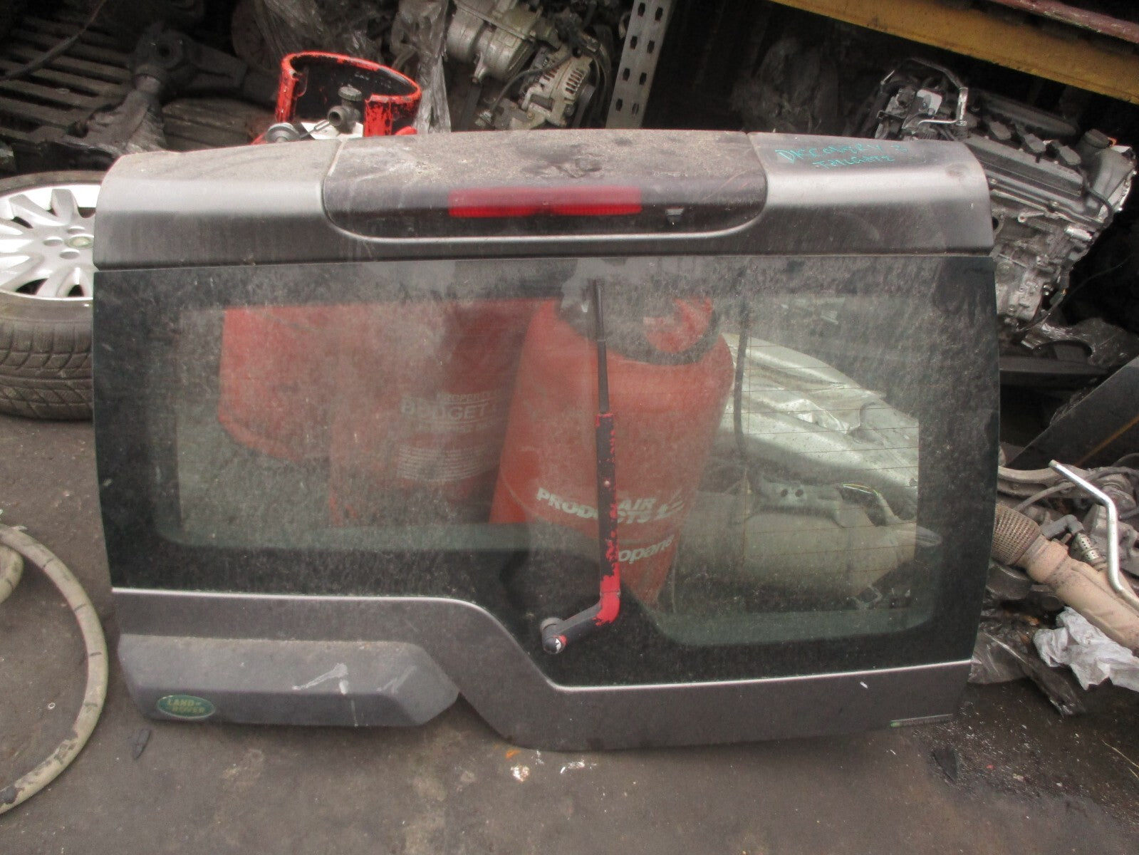2008 LANDROVER DISCOVERY 3 UPPER TAILGATE BOOTLID GLASS HANDLE GREY 907