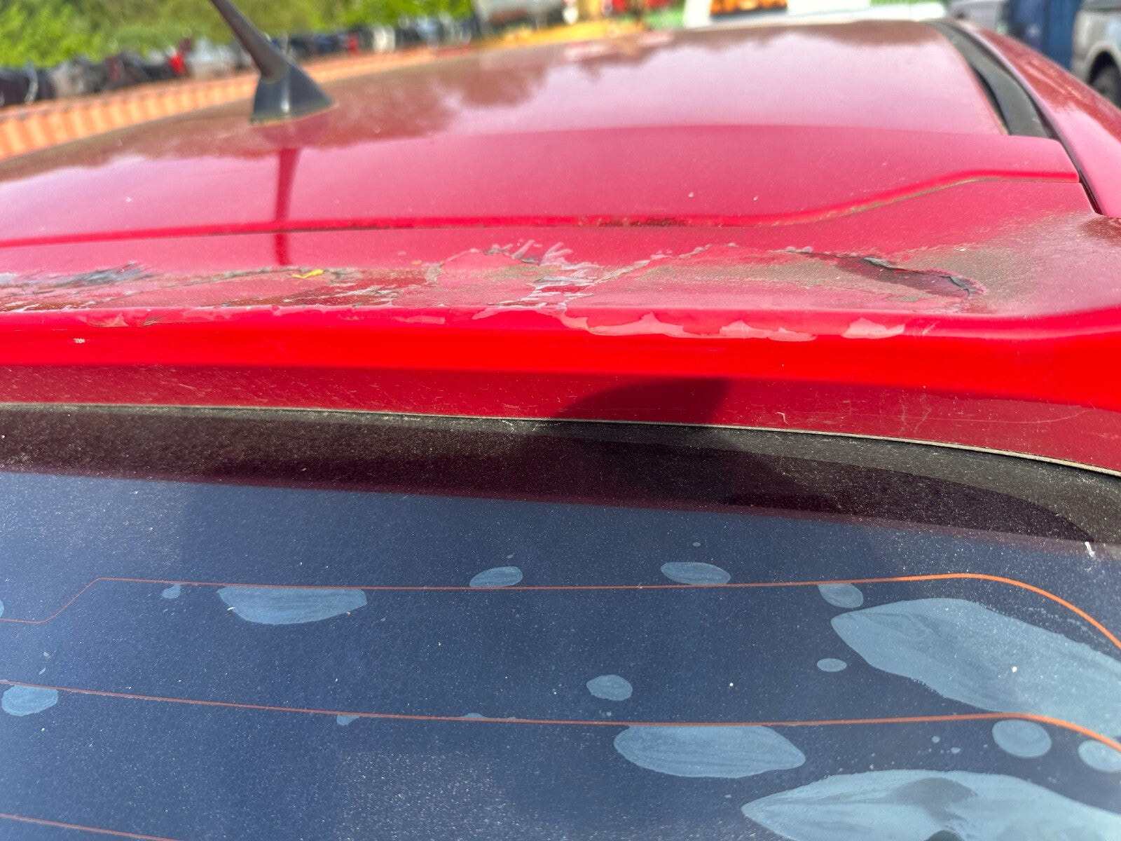 2005 HONDA CIVIC MK7 TYPE S 3 DOOR REAR HATCHBACK BOOTLID TAILGATE RED R81