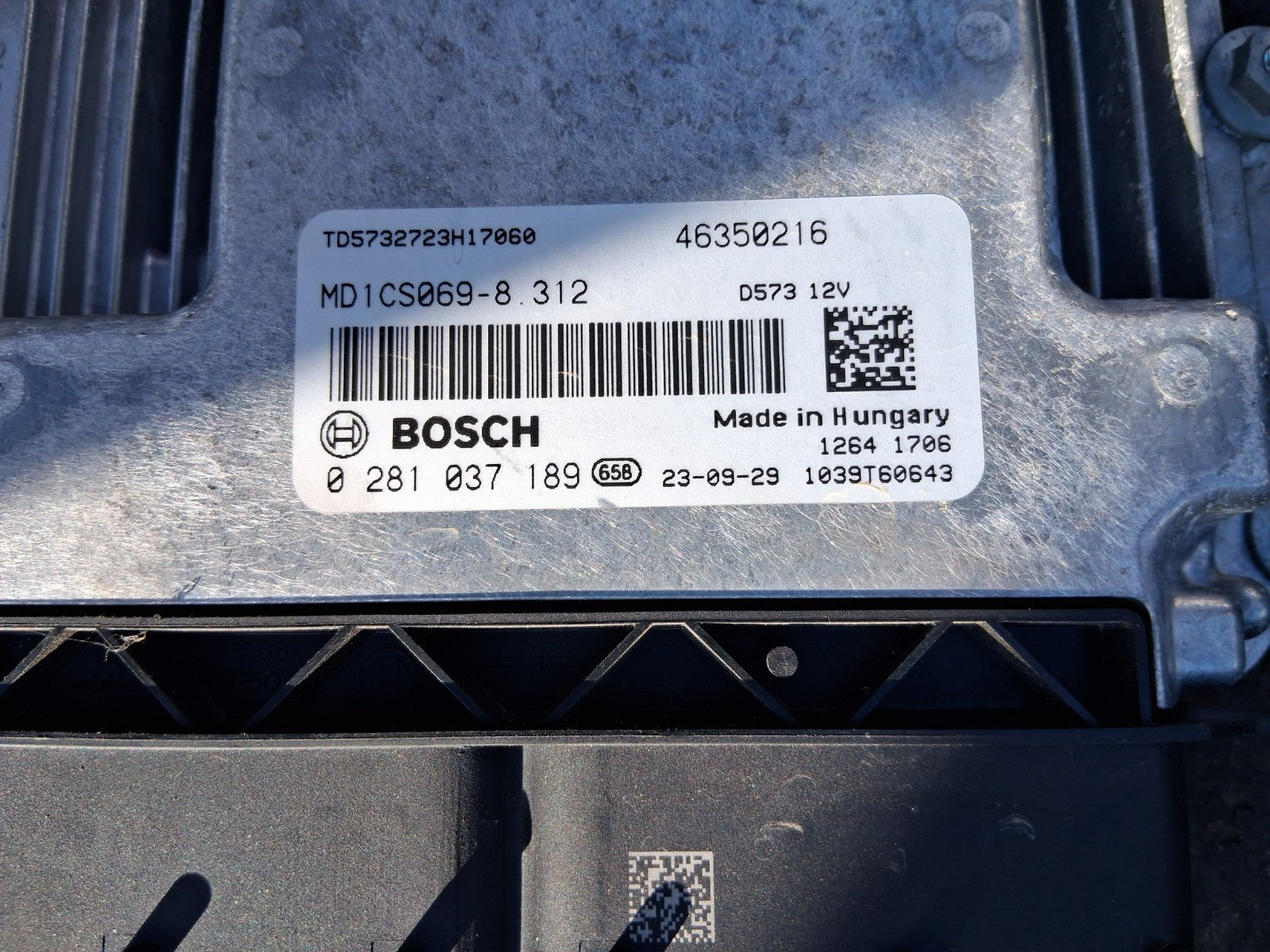 2024 FIAT DUCATO MK3 FACELIFT 2.2 DIESEL ECU ENGINE CONTROL UNIT 46350216