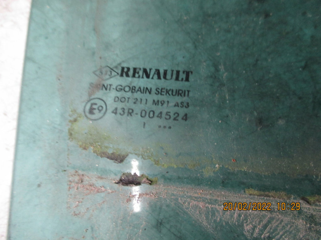RENAULT MODUS 2006 OSR REAR DRIVER SIDE WINDOW GLASS