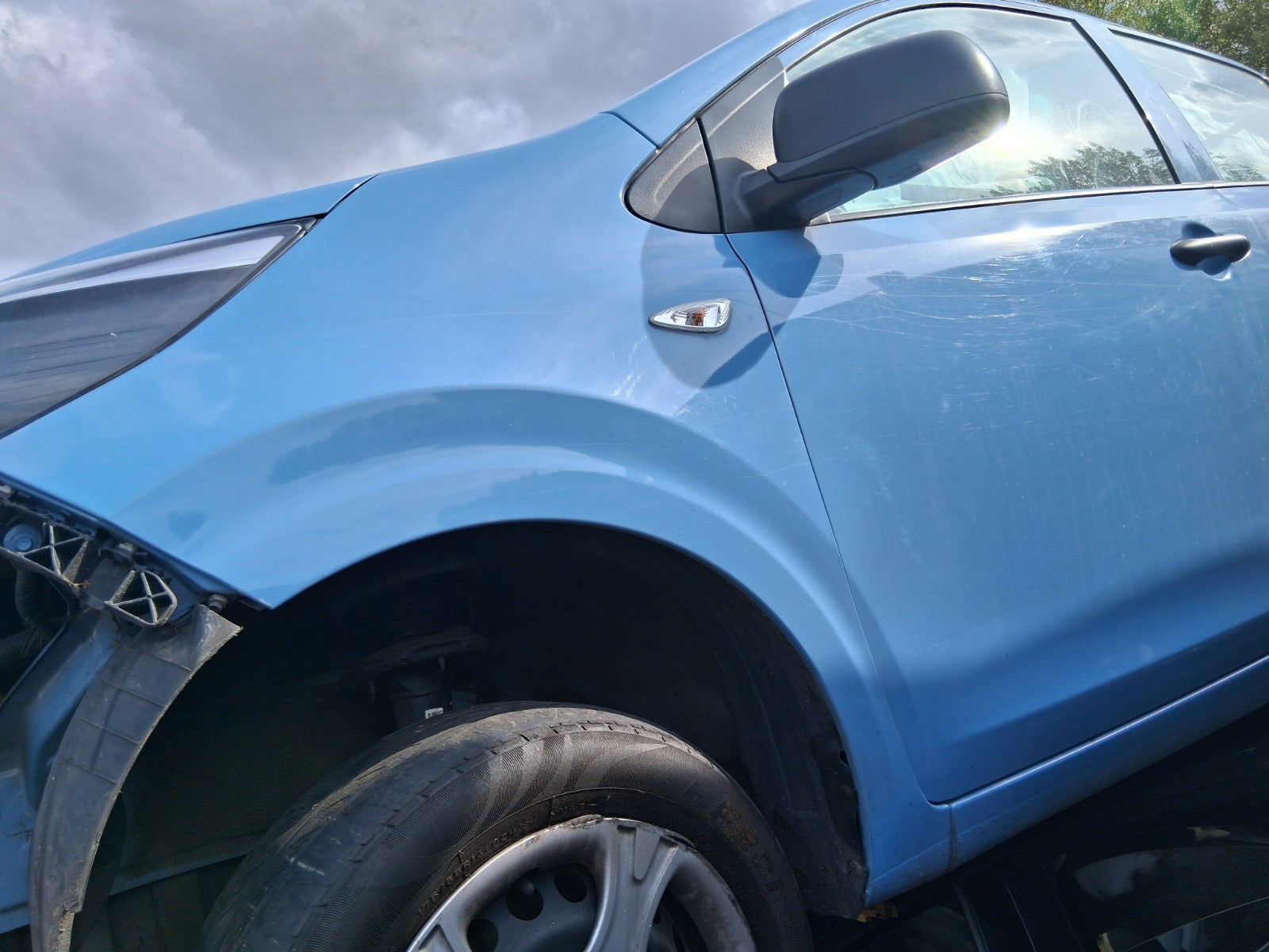 2019 KIA PICANTO MK3 NSF PASSENGER SIDE FRONT WING PANEL BLUE