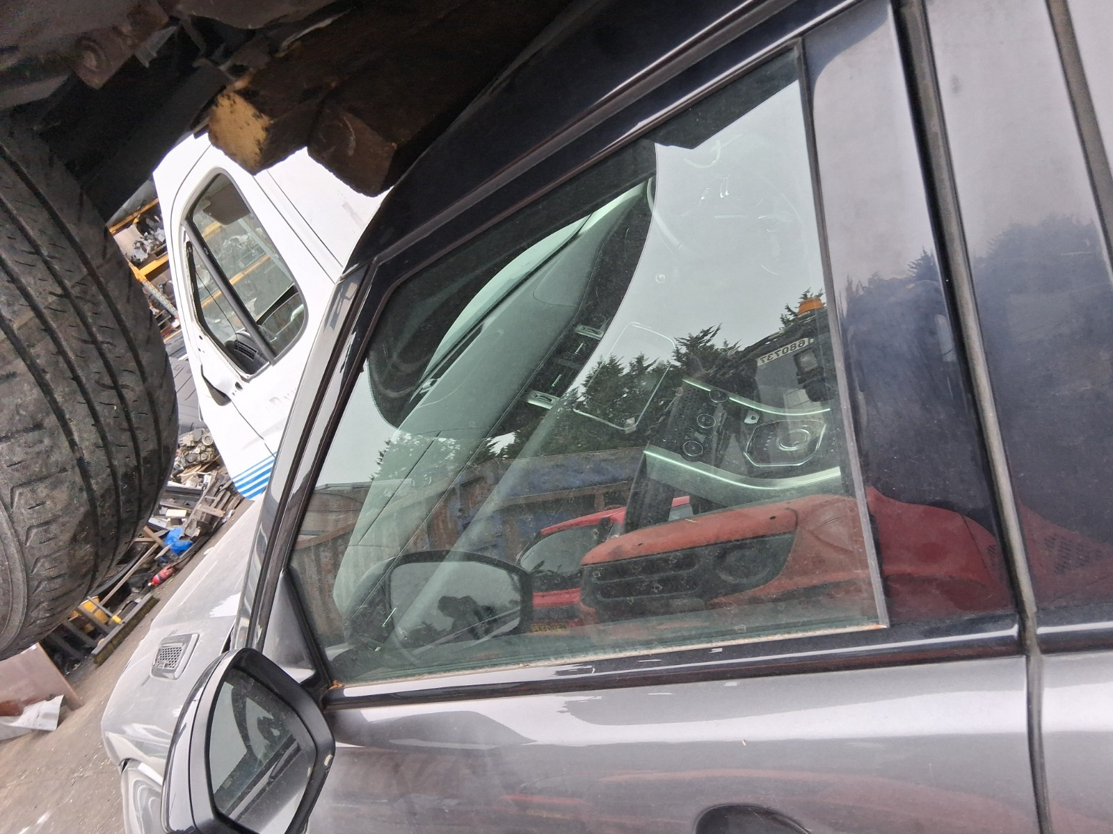 2016 RANGE ROVER EVOQUE L538 NSF PASSENGER SIDE FRONT DOOR MAIN WINDOW GLASS