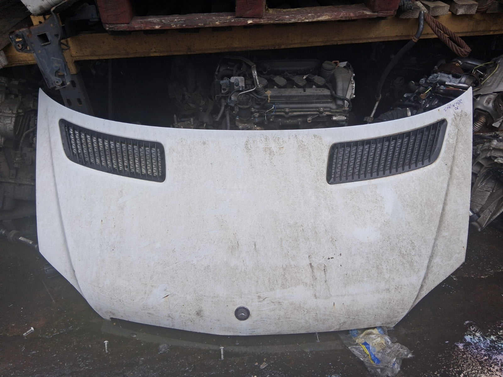 2016 MERCEDES BENZ SPRINTER W906 FRONT BONNET HOOD WHITE