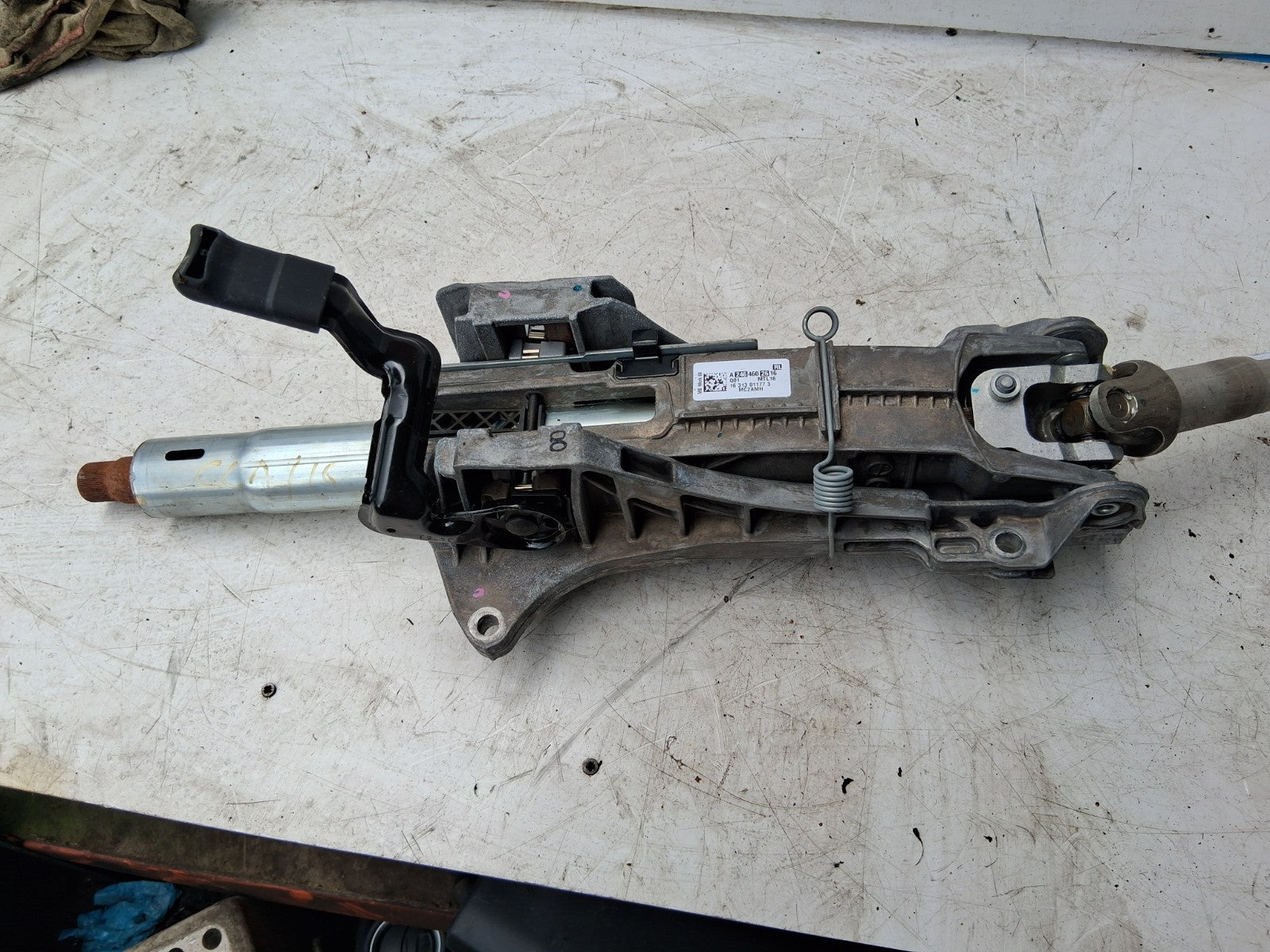 2016 MERCEDES BENZ CLA C117 STEERING COLUMN A2464602616