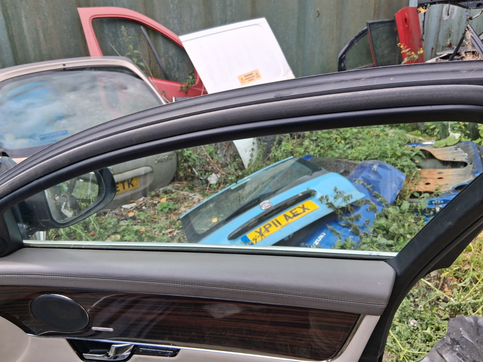 2012 JAGUAR XJ X351 OSF DRIVER SIDE FRONT RIGHT WINDOW GLASS