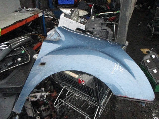 PEUGEOT PARTNER MK2 2009 NSF PASSENGER SIDE FRONT WING PANEL BLUE