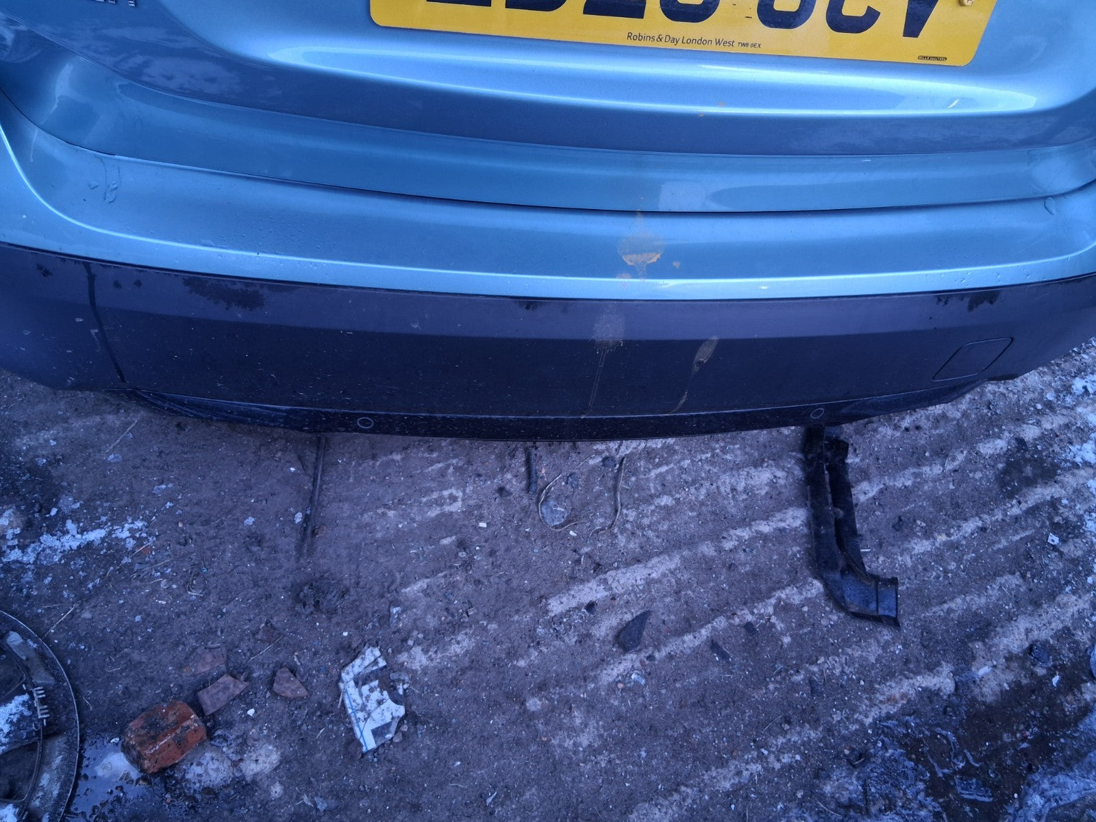 2023 CITROEN C4 MK3 REAR COMPLETE BUMPER WITH PDC SENSORS OLBIA BLUE EQN