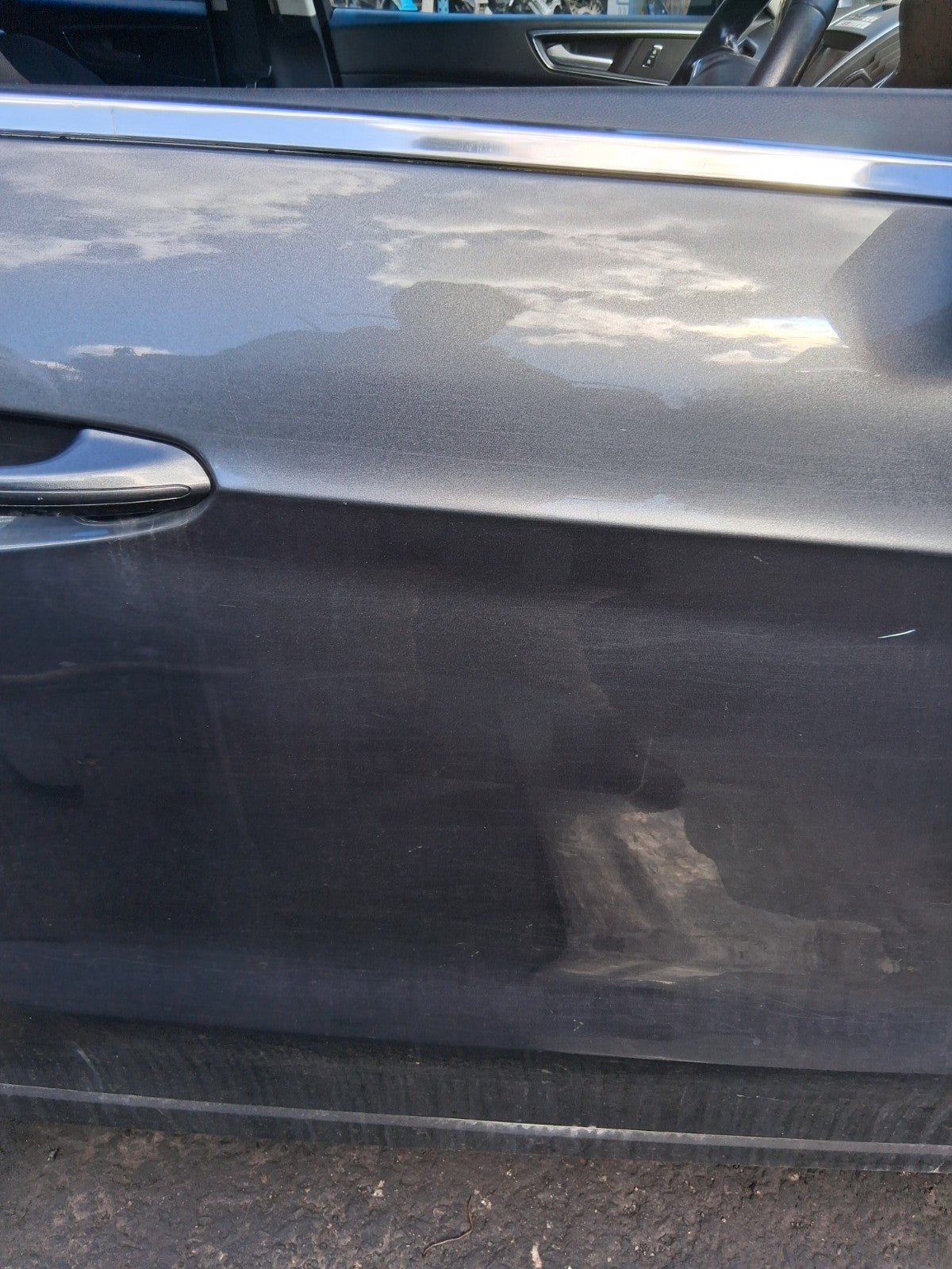 2017 FORD S MAX MK2 OSF DRIVER SIDE FRONT RIGHT BARE DOOR GREY
