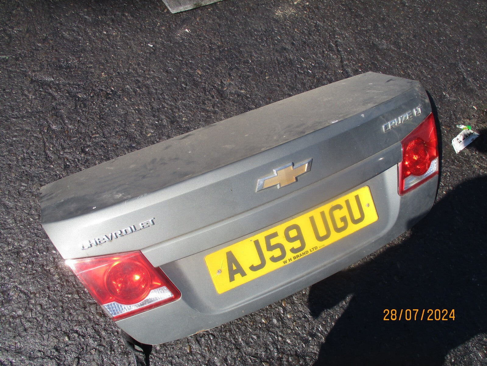 CHEVROLET CRUZE 2009 REAR COMPLETE TAILGATE BOOTLID GREY