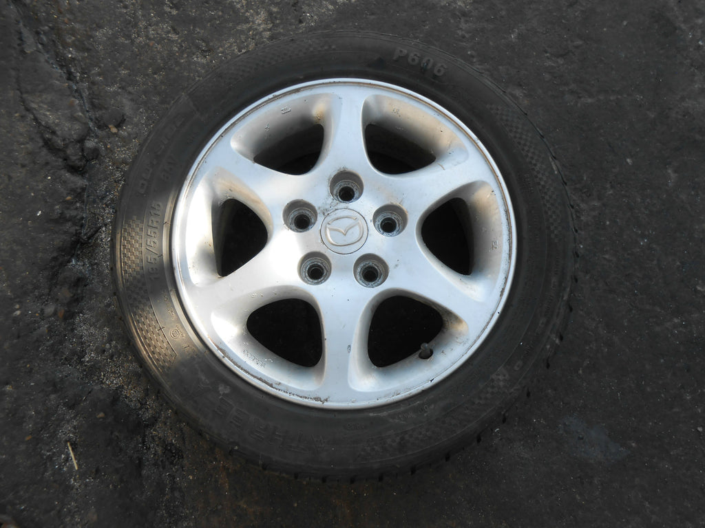 MAZDA PREMACY CP 2002 6 SPOKE 5 STUD ALUMINIUM ALLOY WHEEL 195/55 R15 REF001