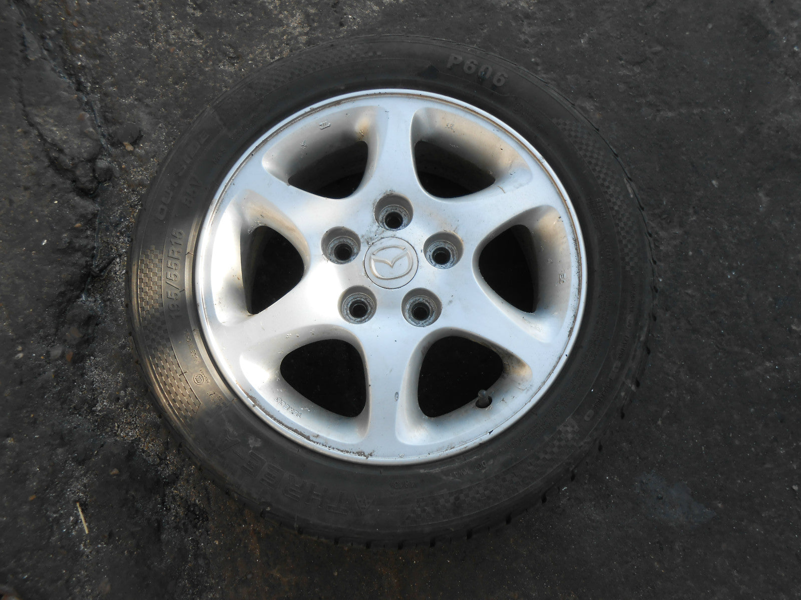 MAZDA PREMACY CP 2002 6 SPOKE 5 STUD ALUMINIUM ALLOY WHEEL 195/55 R15 REF001