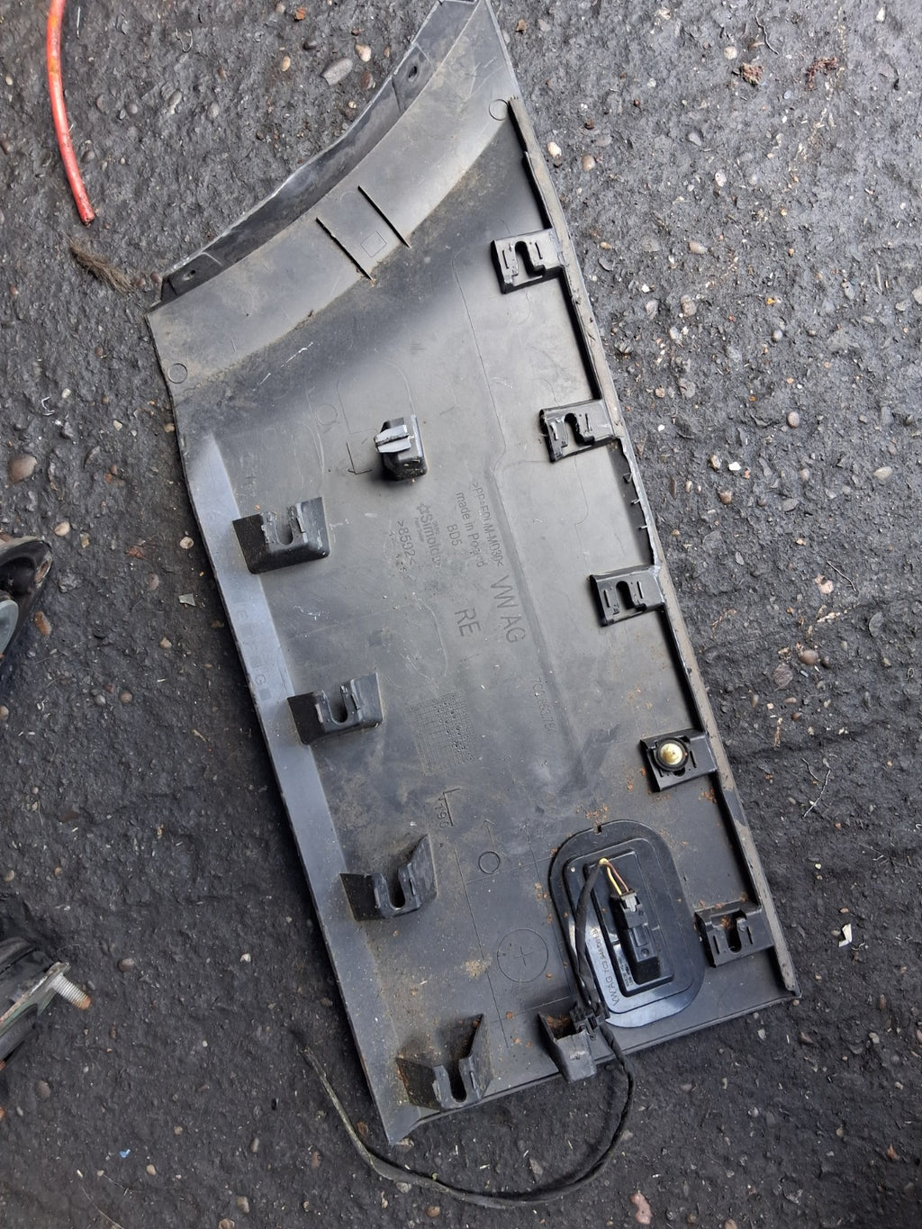 2022 VOLKSWAGEN CRAFTER MK2 OSR DRIVER SIDE REAR RIGHT MOULDING TRIM 7C0853754