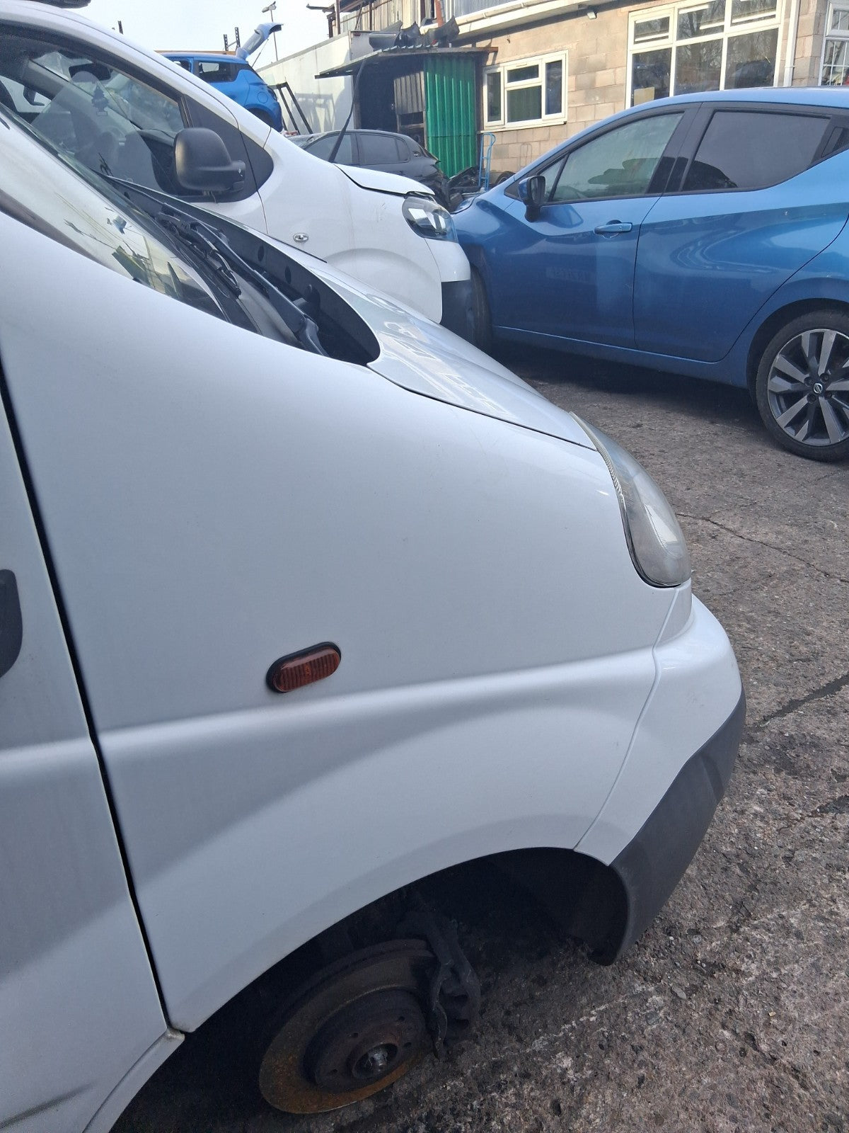 2014 VAUXHALL VIVARO MK1 OSF DRIVER SIDE FRONT RIGHT WING PANEL WHITE