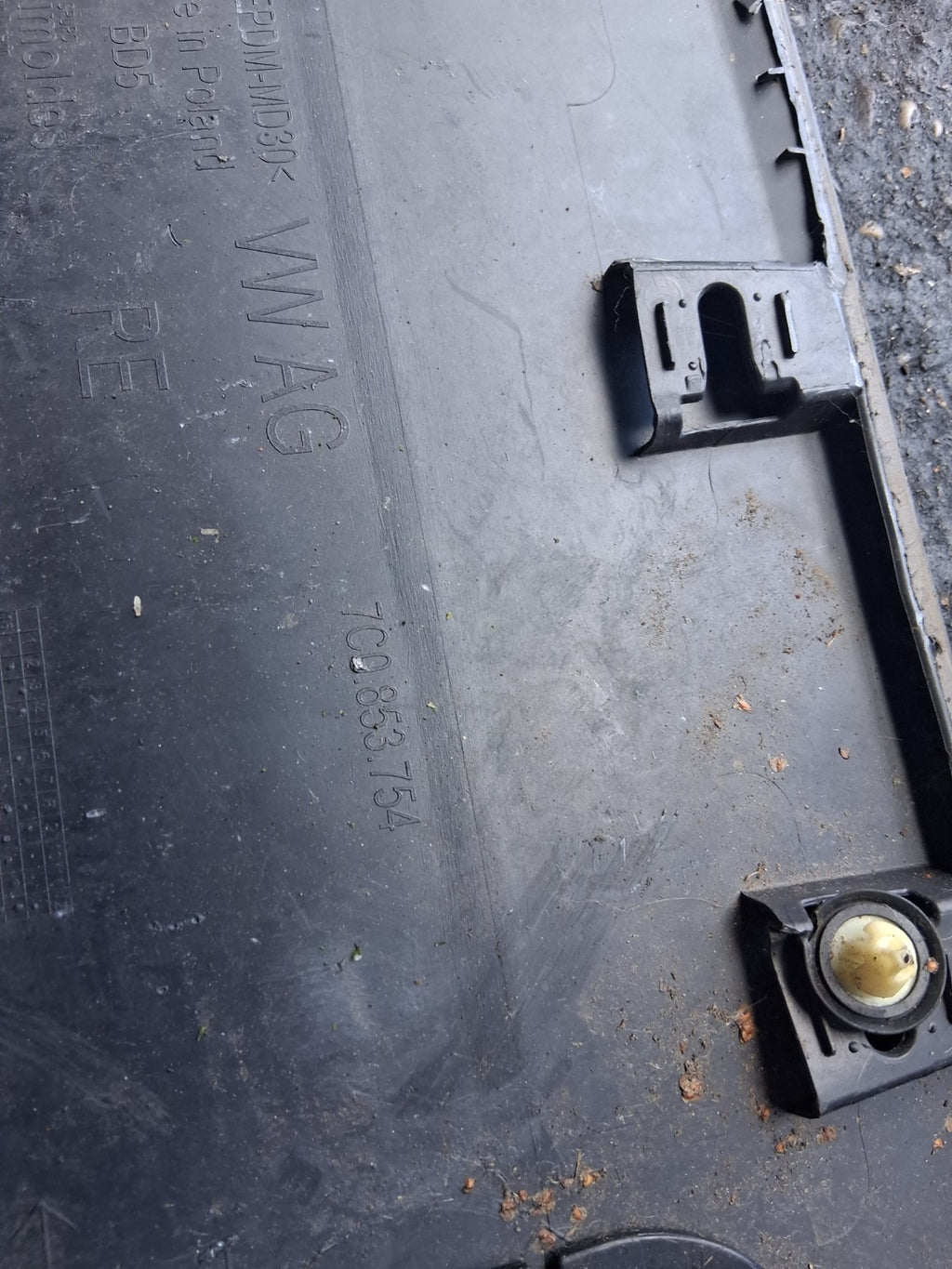 2022 VOLKSWAGEN CRAFTER MK2 OSR DRIVER SIDE REAR RIGHT MOULDING TRIM 7C0853754