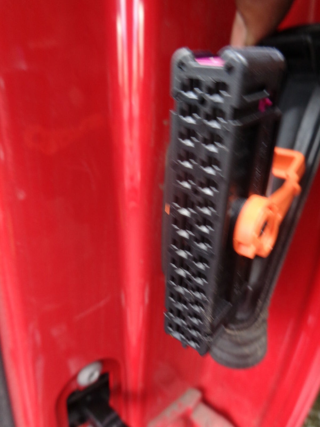 SKODA FABIA 2018 MK3 NJ NSR PASSENGER SIDE REAR COMPLETE DOOR RED DAMAGED