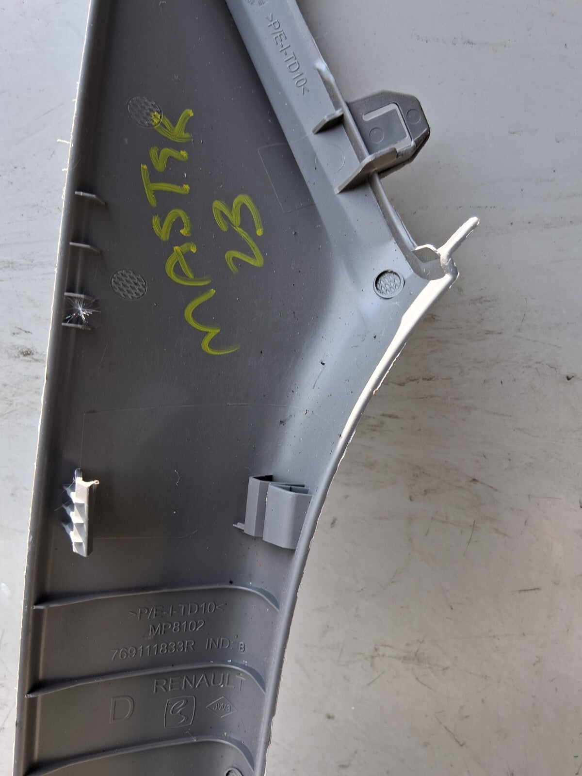 2023 RENAULT MASTER MK3 OS DRIVER SIDE A PILLAR TRIM COVER PANEL 769111833R