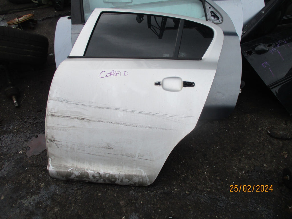 VAUXHALL CORSA D 2008 NSR PASSENGER SIDE REAR DOOR SILVER