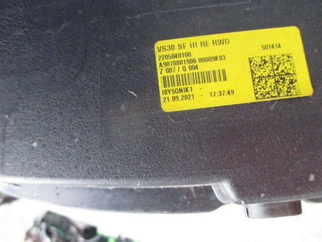 2021 MERCEDES BENZ SPRINTER REAR BUMPER CORNER A9078801900