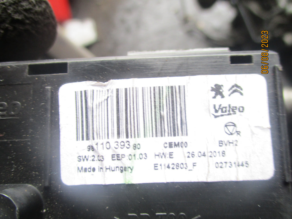 CITROEN C4 CACTUS 2018 AC HEATER CLIMATE CONTROL MODULE 9811039380