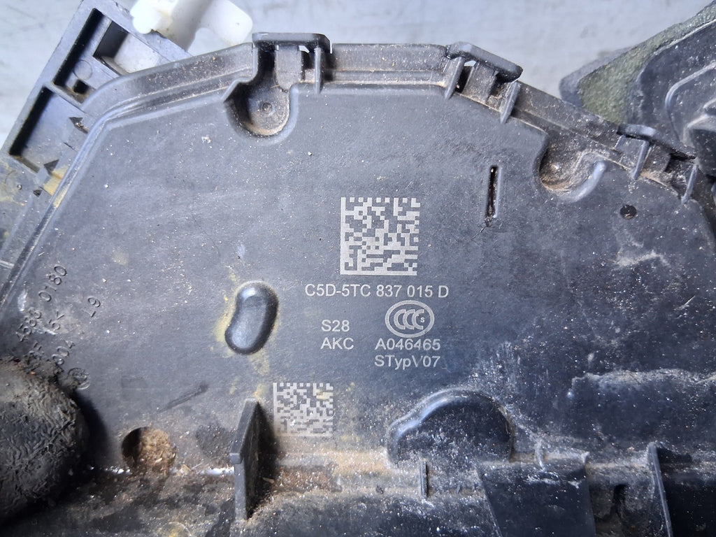 VW VOLKSWAGEN T CROSS 2023 NSF PASSENGER SIDE DOOR LOCK MECHANISM C5D5TC837015