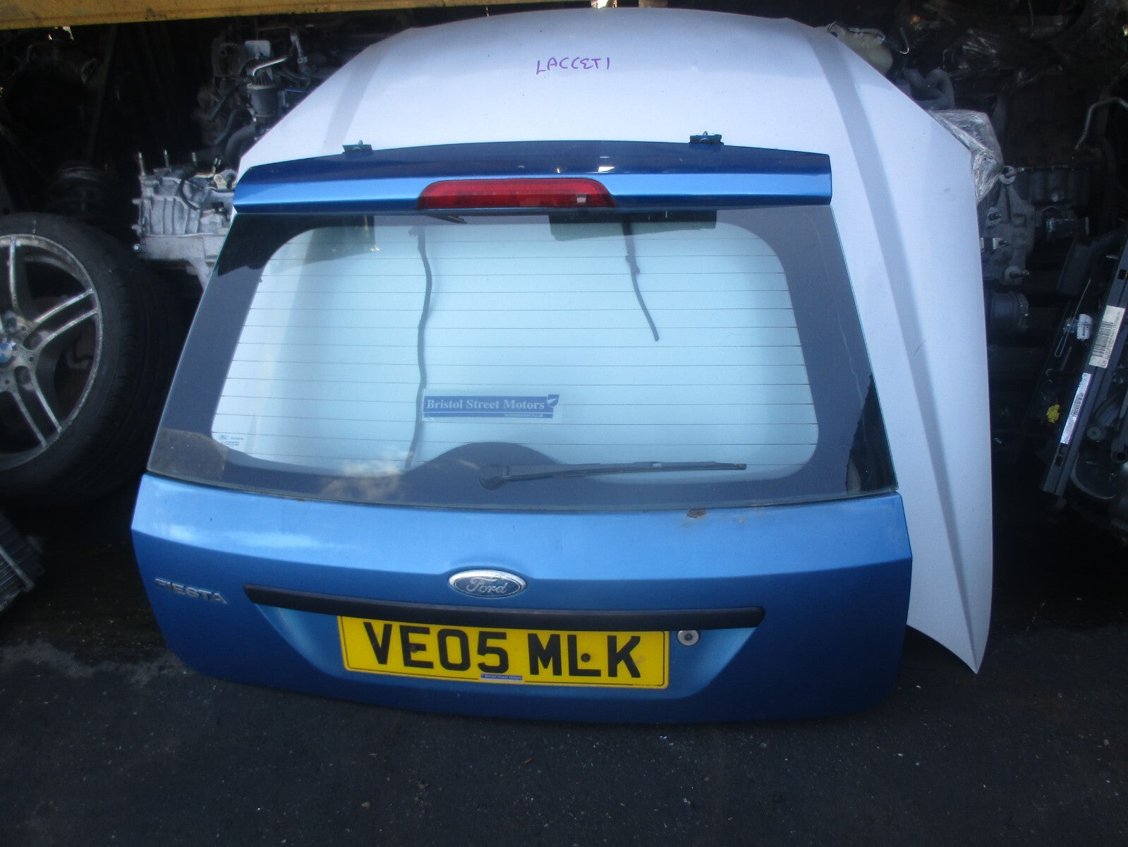 FORD FIESTA 2005 MK6 3 DOOR TAILGATE BOOTLID BLUE