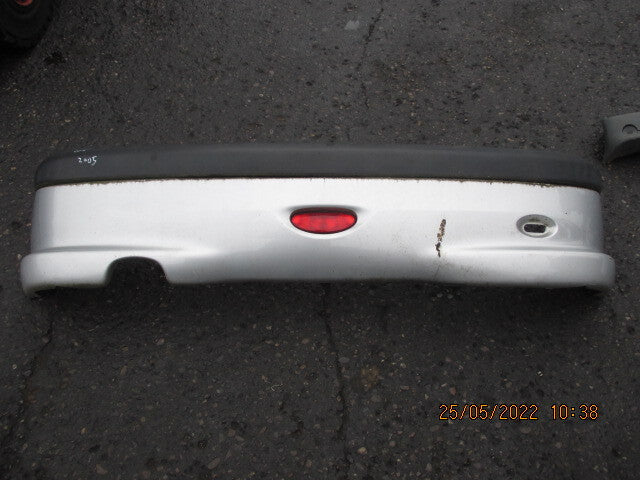 PEUGEOT 206 2005 REAR COMPLETE BUMPER SILVER