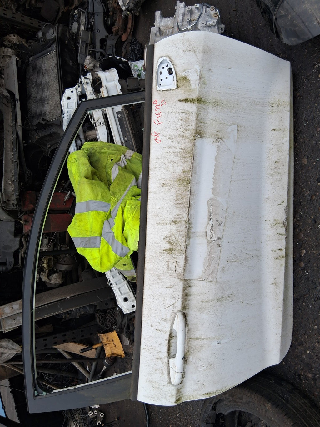 FORD FIESTA 2021 MK8 3 DOOR OSF FRONT DRIVER SIDE BARE DOOR WHITE