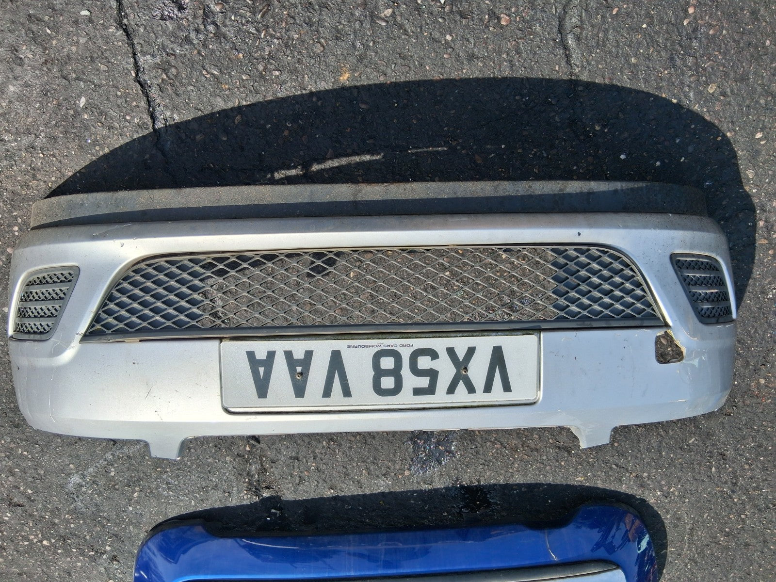 2006 FORD FIESTA MK6 COMPLETE FRONT BUMPER SILVER