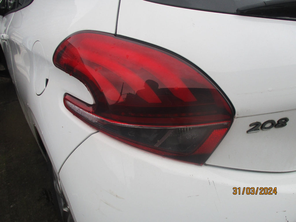 PEUGEOT 208 2016 HATCHBACK NSR PASSENGER SIDE REAR TAIL LIGHT LAMP