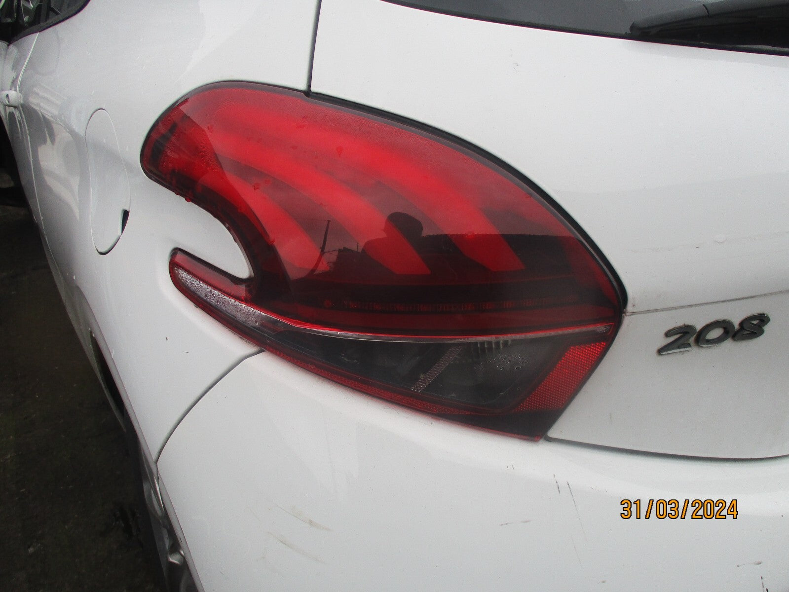 PEUGEOT 208 2016 HATCHBACK NSR PASSENGER SIDE REAR TAIL LIGHT LAMP
