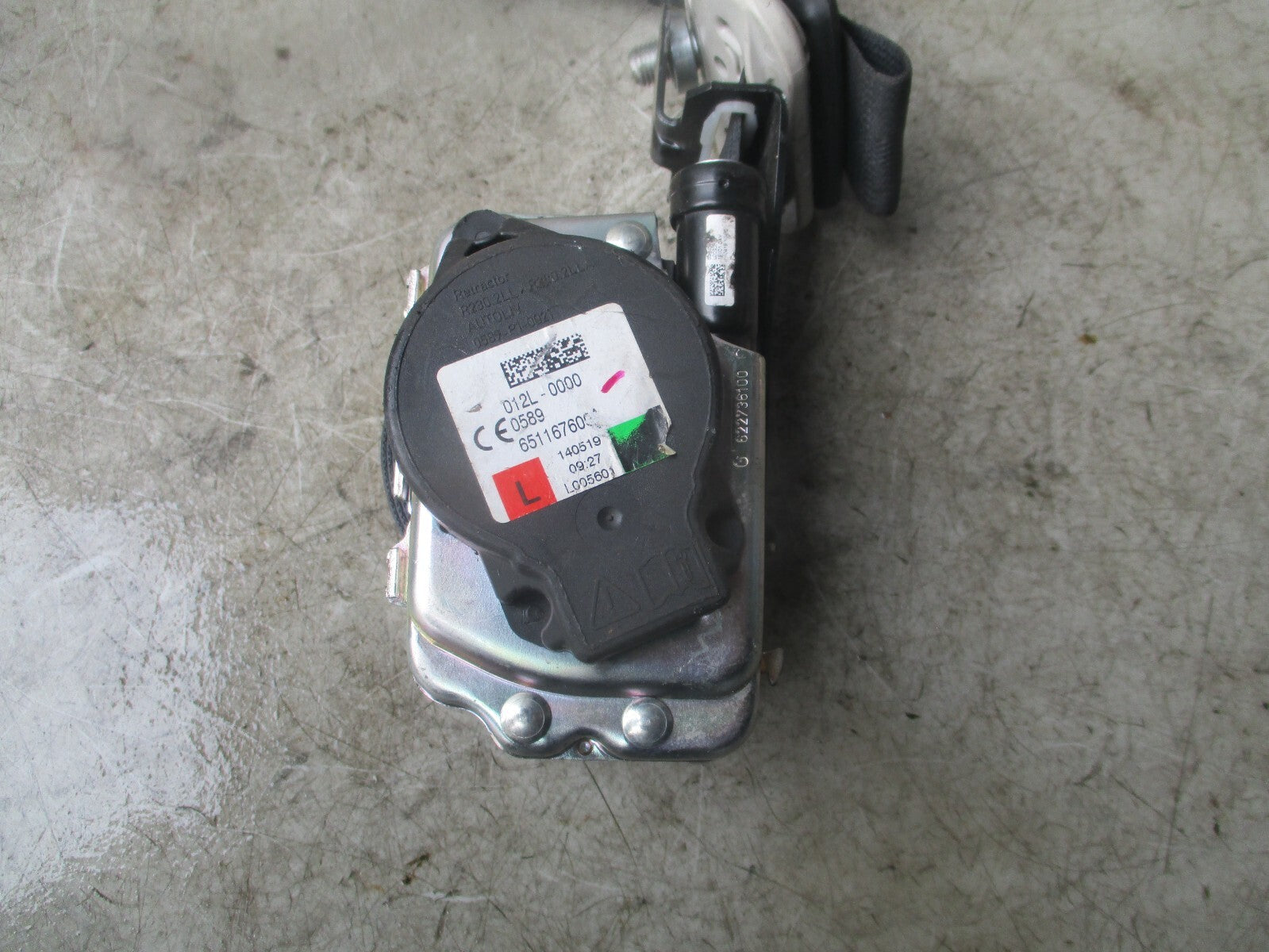 NISSAN JUKE 2020 F16 NSF PASSENGER SIDE FRONT LEFT SEAT BELT 651167600