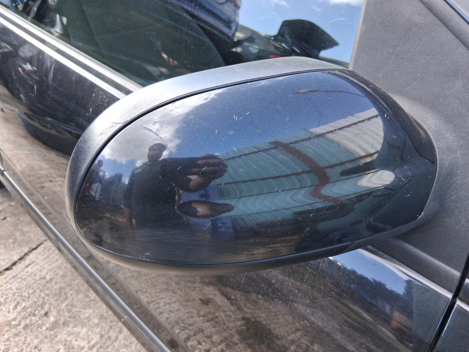 2011 VW VOLKSWAGEN FOX 3 DOOR OS DRIVER SIDE FRONT RIGHT WING MIRROR BLACK