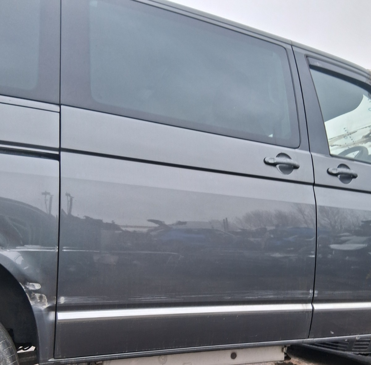 2023 VOLKSWAGEN CARAVELLE T6.1 COMPLETE DRIVER SIDE RIGHT SLIDING DOOR GREY