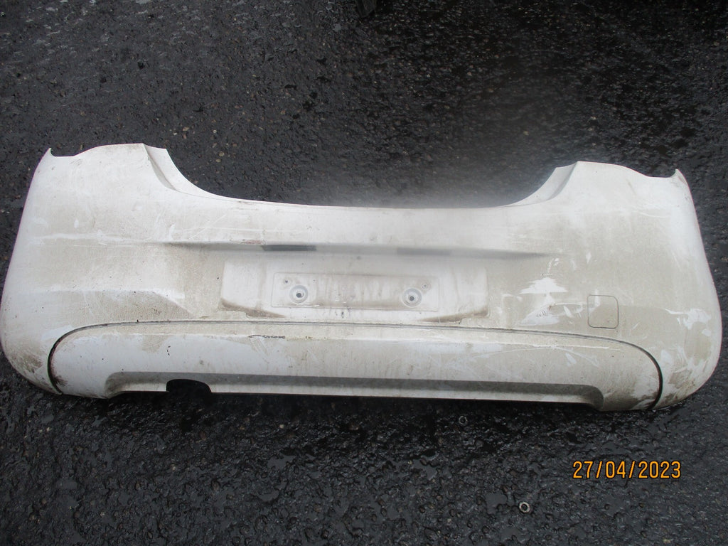VAUXHALL CORSA E 2018 3 DOOR REAR COMPLETE BUMPER WHITE