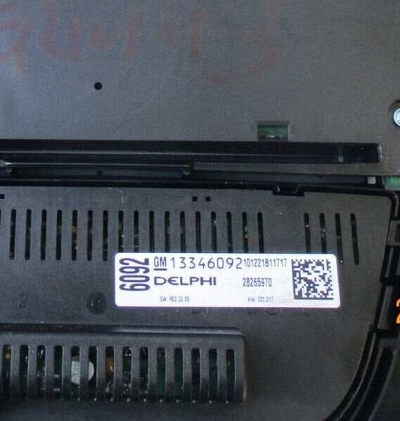 VAUXHALL MERIVA B 2013 HEATER CLIMATE CONTROL SWITCH PANEL 28265970