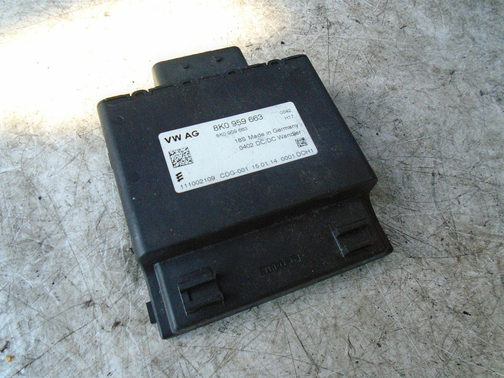 AUDI A1 8X 2015 VOLTAGE CONVERTER STABILISER CONTROL MODULE ECU 8K0959663