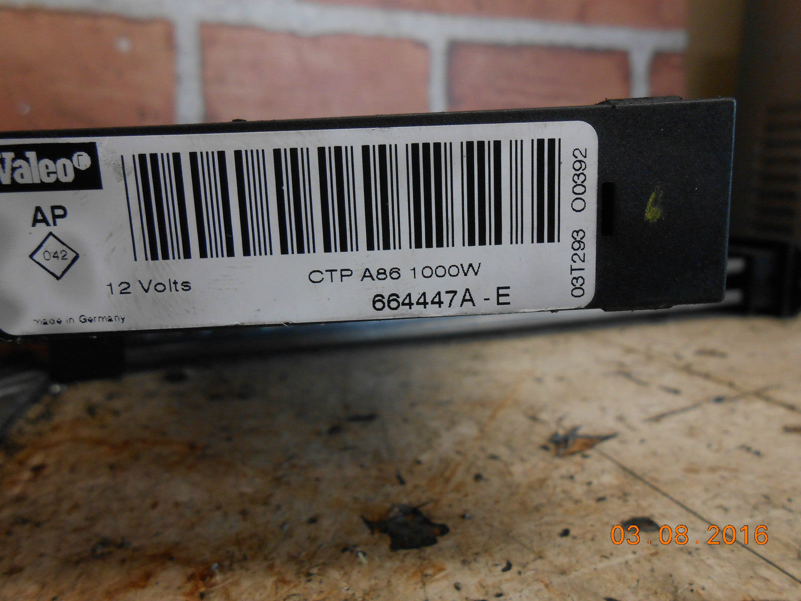 RENAULT MEGANE SCENIC MK2 2004 4 X HEATER RESISTOR ELEMENT CORE 664447A-E