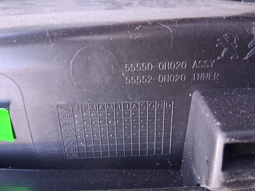 2019 CITROEN C1 MK2 GLOVE BOX FRONT STORAGE COMPARTMENT 555500H020