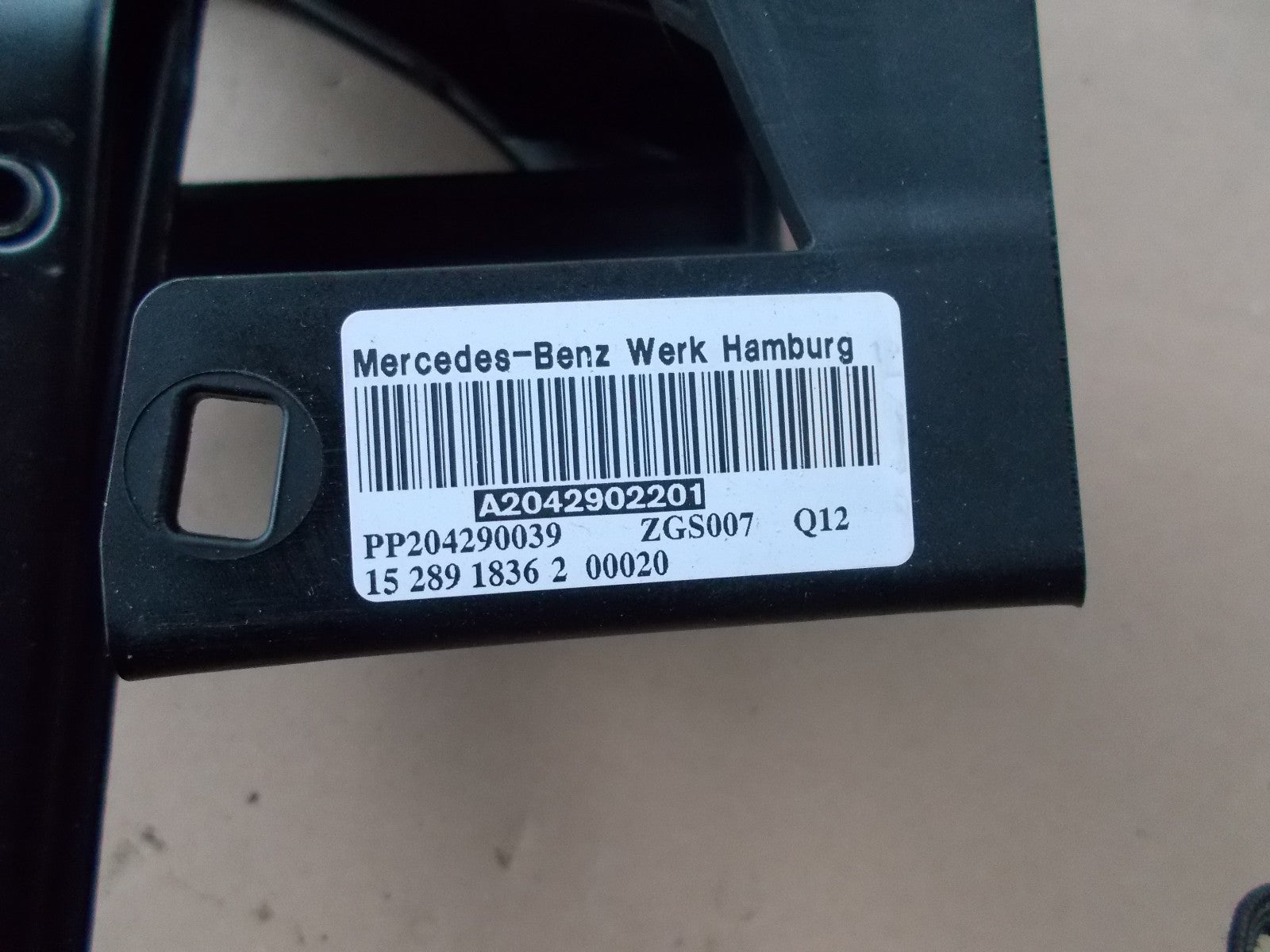 2010 MERCEDES C220 BLUEF CY SPORT 2.2 CDI AUTO AUTOMATIC BRAKE PEDAL A2042902201