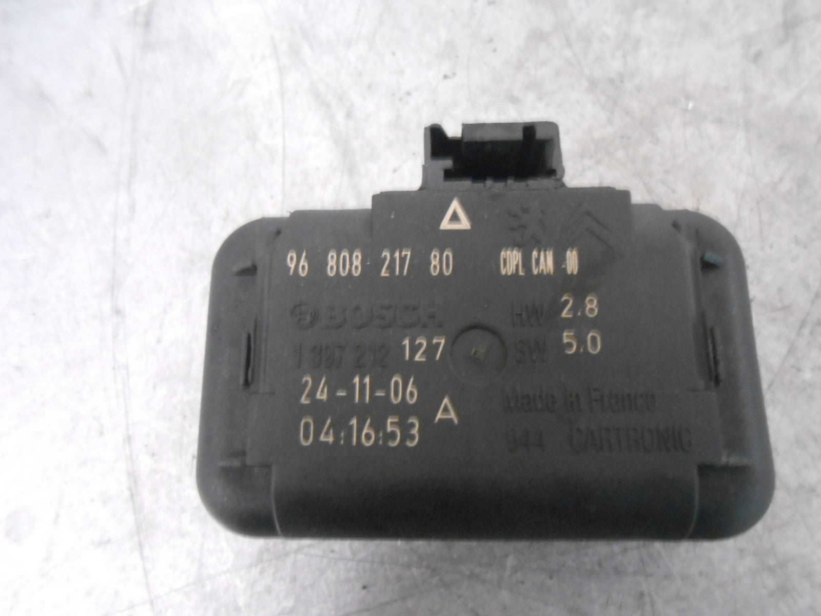 CITROEN C4 PICASSO MK1 2007 HEADLIGHT RAIN SENSOR MODULE 9680821780 407 C5 C6