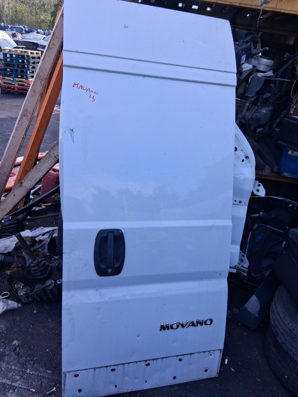 2023 VAUXHALL MOVANO C MK3 OSR DRIVER SIDE REAR DOOR WHITE