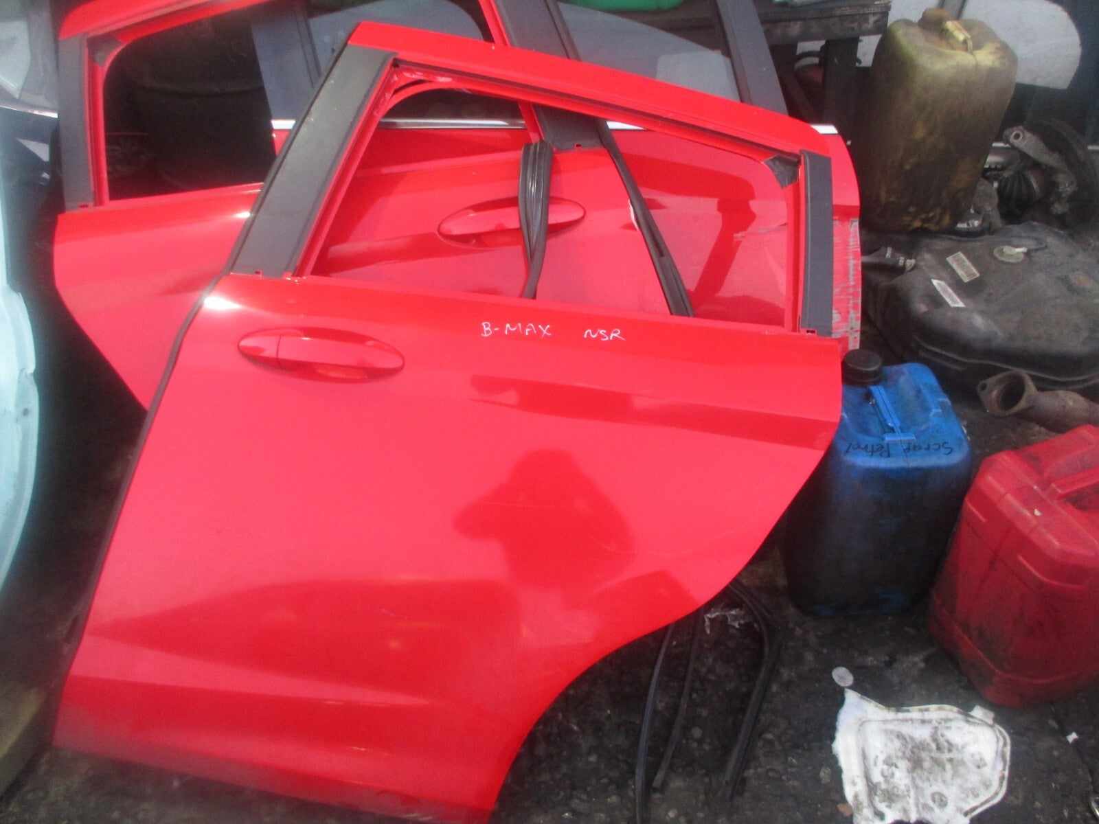 FORD B MAX 2013 NSR PASSENGER SIDE REAR DOOR RED RACE